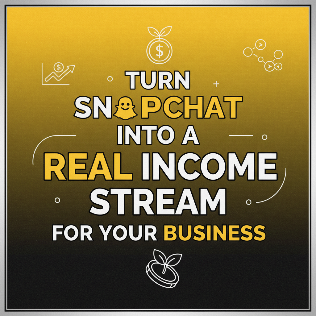 Turn Snapchat Into a Real Income Stream